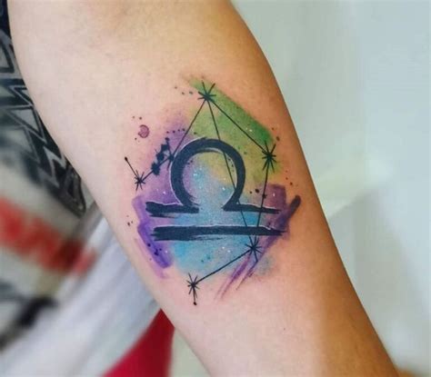 tatuajes del signo libra|Tatuaje de signo de libra